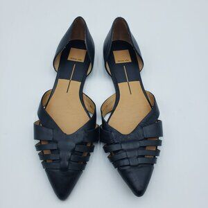 Dolce Vita Black Woven Leather Loafers